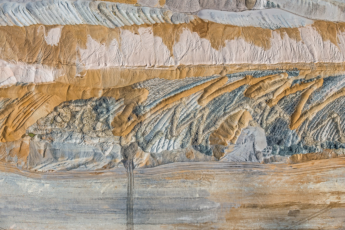 Aerial views coa mine, Bernhard Lang